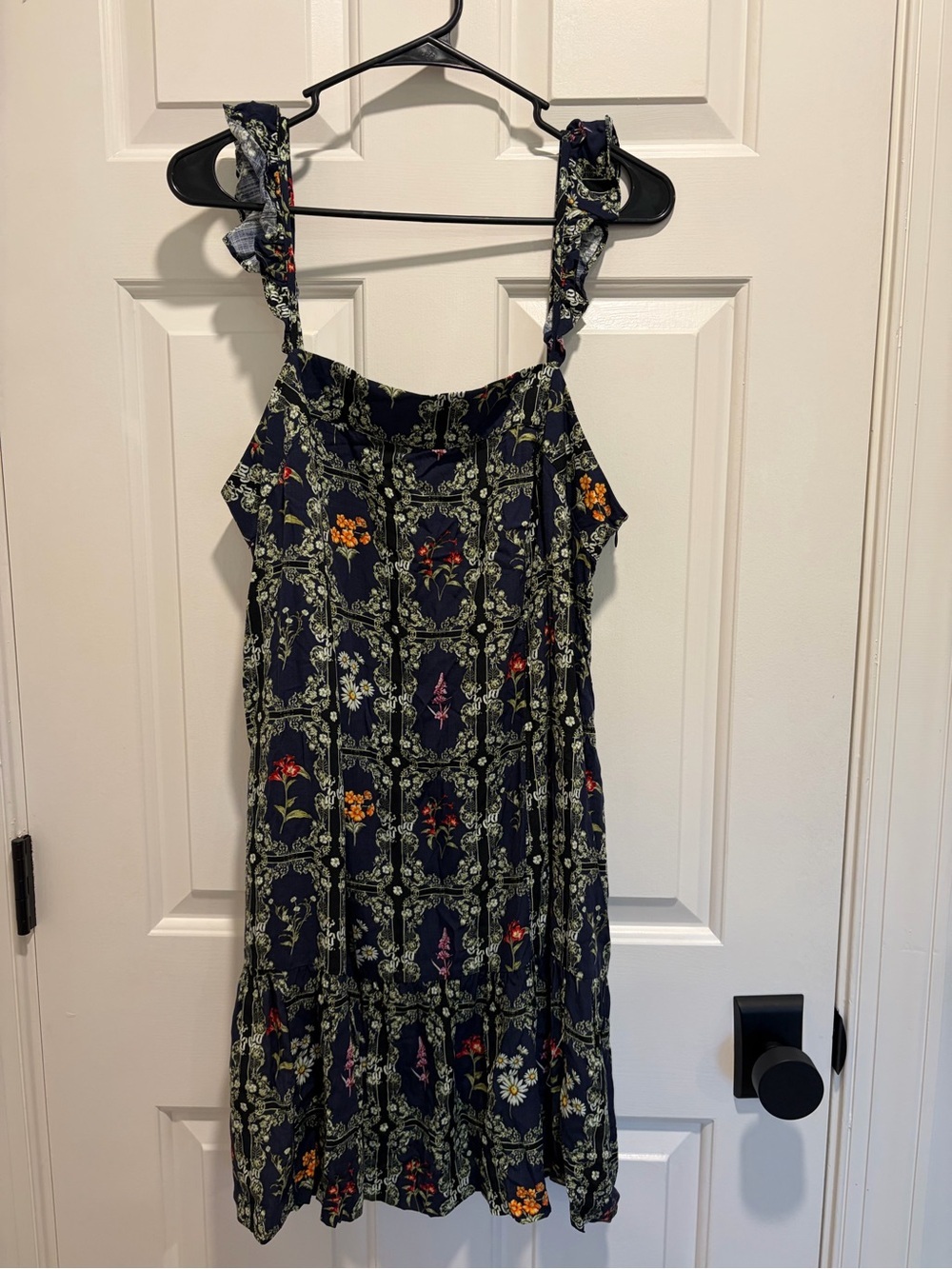 NWT Agua Bendita X Target Women’s Tile Floral Ruffle Sleeve Dress, Size XXL - Picture 3 of 5